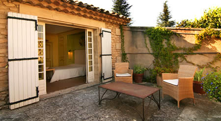 Terrasse de la chambre Malaussène